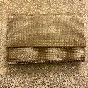 Silver Sequined Party Purse